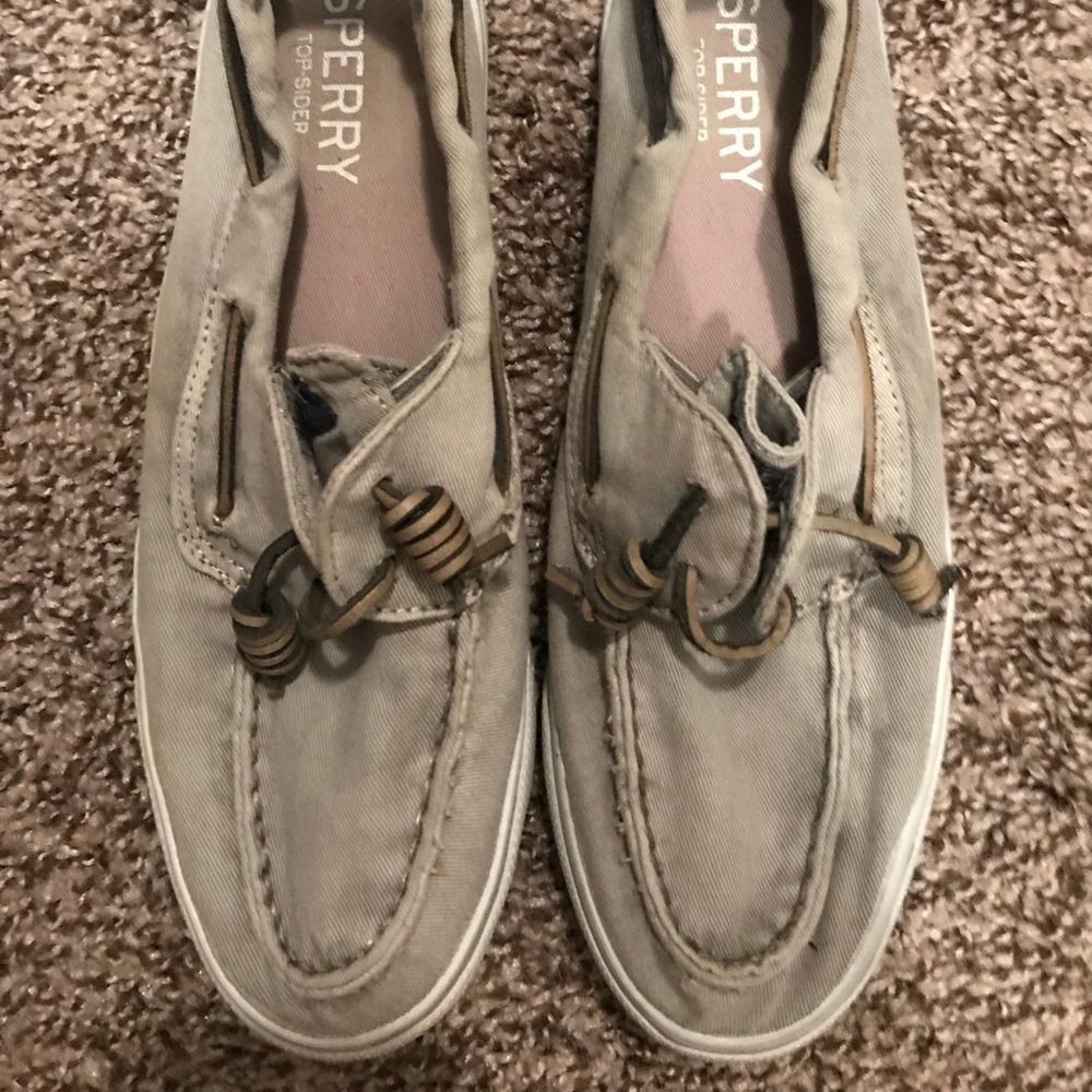 Gray sperry top siders!